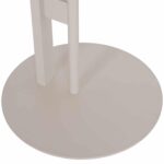 ΒΟΗΘΗΤΙΚΟ ΤΡΑΠΕΖΙ ΟΒΑΛ ALPER HM18328 MDF SONAMA--ΜΕΤΑΛΛΟ ΛΕΥΚΟ 50x50x51Υεκ. - Image 10