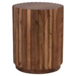 ΒΟΗΘΗΤΙΚΟ ΤΡΑΠΕΖΙ ΣΤΡΟΓΓΥΛΟ SEDGE HM9696 ΜΑΣΙΦ ΑΚΑΚΙΑ-ΦΥΣΙΚΟ ΧΡΩΜΑ Φ40x50Υεκ. - Image 4