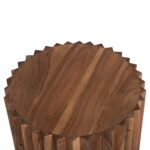 ΒΟΗΘΗΤΙΚΟ ΤΡΑΠΕΖΙ ΣΤΡΟΓΓΥΛΟ SEDGE HM9696 ΜΑΣΙΦ ΑΚΑΚΙΑ-ΦΥΣΙΚΟ ΧΡΩΜΑ Φ40x50Υεκ. - Image 6