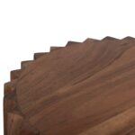 ΒΟΗΘΗΤΙΚΟ ΤΡΑΠΕΖΙ ΣΤΡΟΓΓΥΛΟ SEDGE HM9696 ΜΑΣΙΦ ΑΚΑΚΙΑ-ΦΥΣΙΚΟ ΧΡΩΜΑ Φ40x50Υεκ. - Image 7