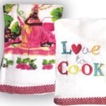 Σετ Πετσέτες Κουζίνας 100% Βαμβάκι 45x65cm 2τμχ Love Cook Rythmos