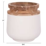 ΔΙΑΚΟΣΜΗΤΙΚΑ ΒΑΖΑ ΔΑΠΕΔΟΥ 2ΤΜΧ LINTER HM21140.02 FIBER CEMENT ΛΕΥΚΟ-ΞΥΛΟ ΤΕΑΚ 47Υ & 60Υεκ - Image 2