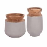 ΔΙΑΚΟΣΜΗΤΙΚΑ ΒΑΖΑ ΔΑΠΕΔΟΥ 2ΤΜΧ LINTER HM21140.03 FIBER CEMENT ΓΚΡΙ-ΞΥΛΟ ΤΕΑΚ 47Υ & 60Υεκ