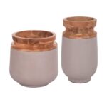 ΔΙΑΚΟΣΜΗΤΙΚΑ ΒΑΖΑ ΔΑΠΕΔΟΥ 2ΤΜΧ LINTER HM21140.04 FIBER CEMENT TAUPE-ΞΥΛΟ ΤΕΑΚ 47Υ & 60Υεκ