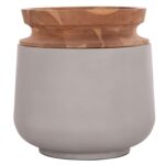 ΔΙΑΚΟΣΜΗΤΙΚΟ ΒΑΖΟ ΔΑΠΕΔΟΥ LINTER HM4662.03L FIBER CEMENT ΓΚΡΙ--ΞΥΛΟ ΤΕΑΚ Φ41x47Υ - Image 3