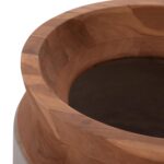 ΔΙΑΚΟΣΜΗΤΙΚΟ ΒΑΖΟ ΔΑΠΕΔΟΥ LINTER HM4662.03L FIBER CEMENT ΓΚΡΙ--ΞΥΛΟ ΤΕΑΚ Φ41x47Υ - Image 9