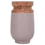 ΔΙΑΚΟΣΜΗΤΙΚΟ ΒΑΖΟ ΔΑΠΕΔΟΥ LINTER HM4662.05S FIBER CEMENT ΓΚΡΙ ΜΑΤ--ΞΥΛΟ ΤΕΑΚ Φ34x60Υεκ - Image 3