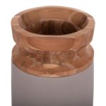 ΔΙΑΚΟΣΜΗΤΙΚΟ ΒΑΖΟ ΔΑΠΕΔΟΥ LINTER HM4662.05S FIBER CEMENT ΓΚΡΙ ΜΑΤ--ΞΥΛΟ ΤΕΑΚ Φ34x60Υεκ - Image 4