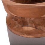 ΔΙΑΚΟΣΜΗΤΙΚΟ ΒΑΖΟ ΔΑΠΕΔΟΥ LINTER HM4662.05S FIBER CEMENT ΓΚΡΙ ΜΑΤ--ΞΥΛΟ ΤΕΑΚ Φ34x60Υεκ - Image 9