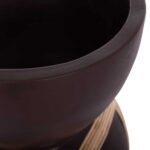 ΔΙΑΚΟΣΜΗΤΙΚΟ ΒΑΖΟ ΔΑΠΕΔΟΥ MAYNARD HM4672.07L TERRACOTTA ΣΟΚΟΛΑΤΙ-RATTAN Φ32x62.5Υεκ - Image 7