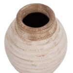 ΔΙΑΚΟΣΜΗΤΙΚΟ ΒΑΖΟ PYDNA HM7940 ΤΕΡΑΚΟΤΑ ΣΕ ANTIQUE ΛΕΥΚΟ ΜΠΕΖ ΧΡΩΜΑ Φ20x25Y εκ. - Image 5