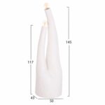 ΔΙΑΚΟΣΜΗΤΙΚΟ ΦΩΤΙΣΤΙΚΟ ΔΑΠΕΔΟΥ TUSKEN HM4702.02 FIBER CEMENT-ΛΕΥΚΟ 50x43x145Υεκ - Image 2
