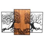 ΔΙΑΚΟΣΜΗΤΙΚΟ ΤΟΙΧΟΥ ILLUSION HM4654 ΦΥΛΛΑ ΜΕΤΑΛΛΟΥ-ΞΥΛΟ 125,5x3x79Υεκ.