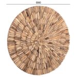 ΔΙΑΚΟΣΜΗΤΙΚΟ ΤΟΙΧΟΥ ΣΤΡΟΓΓΥΛΟ CHIIKI HM4299 DRIFTWOOD ΣΕ ΦΥΣΙΚΟ Φ80 εκ. - Image 2