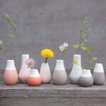 Raeder - Μίνι Βάζα Πορσελάνης Pastels Grey Σετ 4 τμχ - Image 2