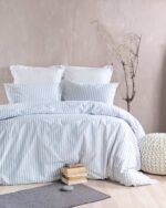 Σετ Μαξιλαροθήκες με Φάσα Eloise Γαλάζιο 50x70 Rythmos