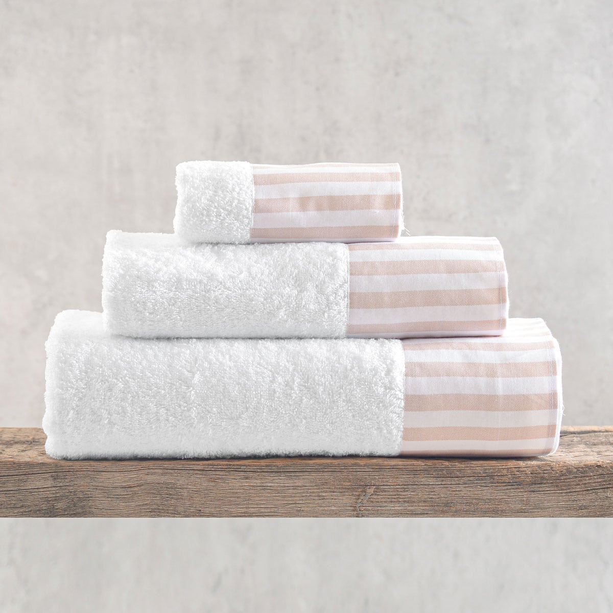 eloise_towel_set2 Σετ Πετσέτες 3τεμ 100% Βαμβάκι Eloise Μπέζ Rythmos - Image 1