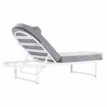 ΕΠΑΓΓΕΛΜ. ΞΑΠΛΩΣΤΡΑ MALLOW HM10715.01 ΛΕΥΚΟ ΑΛΟΥΜ.& ΓΚΡΙ ΜΑΞΙΛΑΡΙ 198x71x40,5-103Υεκ. - Image 5