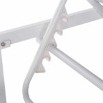 ΕΠΑΓΓΕΛΜ. ΞΑΠΛΩΣΤΡΑ MALLOW HM10715.01 ΛΕΥΚΟ ΑΛΟΥΜ.& ΓΚΡΙ ΜΑΞΙΛΑΡΙ 198x71x40,5-103Υεκ. - Image 10