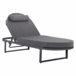 ΕΠΑΓΓΕΛΜATIKH ΞΑΠΛΩΣΤΡΑ MALLOW HM10715.03 ΣΚΟΥΡΟ ΓΚΡΙ ΑΛΟΥΜΙΝΙΟ & ΜΑΞΙΛΑΡΙ 198x71x103Υεκ
