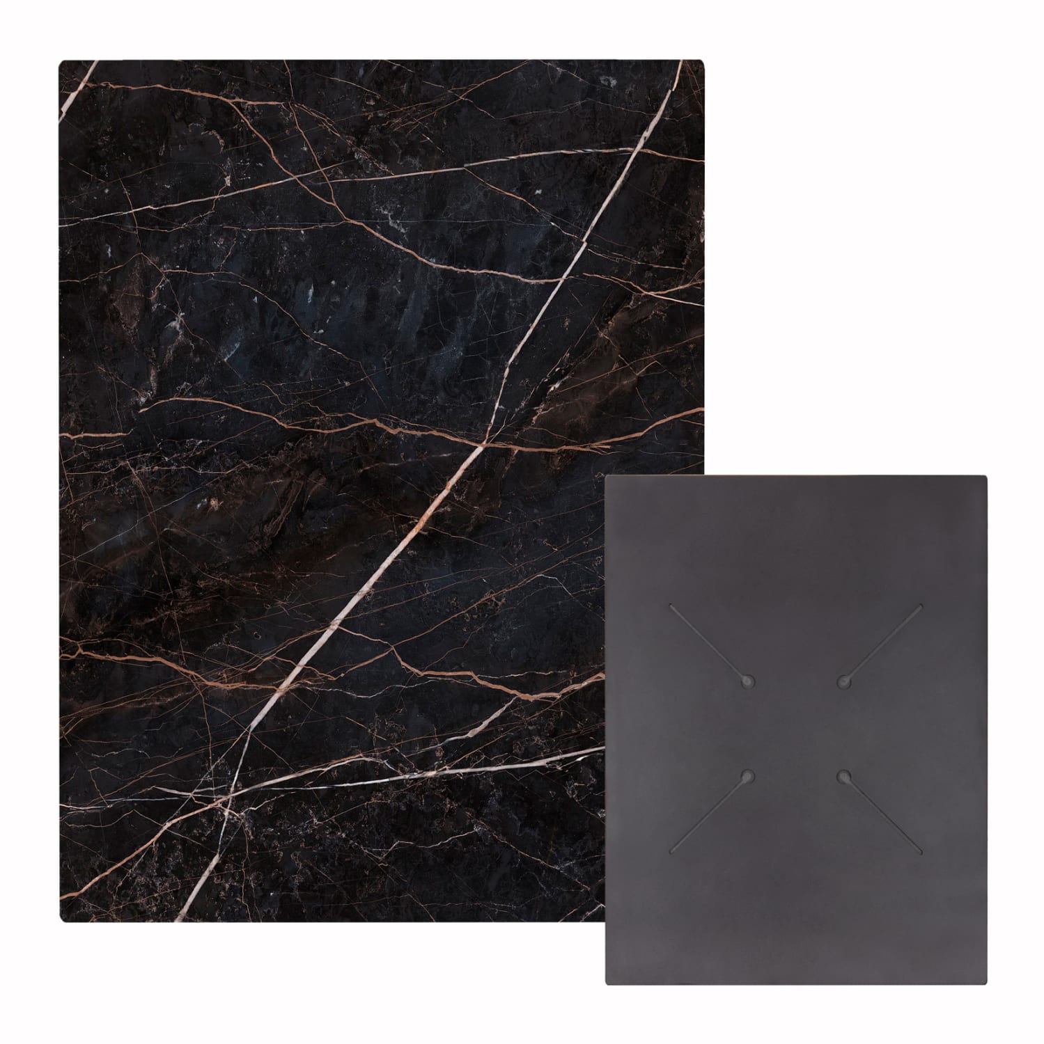 epifaneia-trapezioy-hpl-orthogonia-fb963 ΕΠΙΦΑΝΕΙΑ ΤΡΑΠΕΖΙΟΥ HPL ΟΡΘΟΓΩΝΙΑ HM6350.34 BLACK MARBLE 60x80εκ. - Image 1
