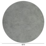 ΕΠΙΦΑΝΕΙΑ ΤΡΑΠΕΖΙΟΥ HPL ΣΤΡΟΓΓΥΛΗ HM5842.32 CEMENT Φ70εκ. - Image 2