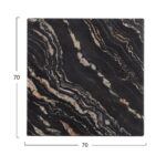 ΕΠΙΦΑΝΕΙΑ ΤΡΑΠΕΖΙΟΥ WERZALIT 70Χ70Χ3.5εκ.BLACK GOLD MARBLE HM5230.15 - Image 2