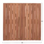 ΕΠΙΦΑΝΕΙΑ ΤΡΑΠΕΖΙΟΥ ΤΕΤΡΑΓΩΝΗ HM18135 ΞΥΛΟ TEAK--ΦΥΣΙΚΟ 60x60x4(πάχος)εκ. - Image 2