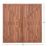 ΕΠΙΦΑΝΕΙΑ ΤΡΑΠΕΖΙΟΥ ΤΕΤΡΑΓΩΝΗ HM18136 ΞΥΛΟ TEAK--ΦΥΣΙΚΟ 70x70x4(πάχος)εκ. - Image 2