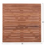 ΕΠΙΦΑΝΕΙΑ ΤΡΑΠΕΖΙΟΥ ΤΕΤΡΑΓΩΝΗ HM18137 ΞΥΛΟ TEAK--ΦΥΣΙΚΟ 80x80x4(πάχος)εκ. - Image 2