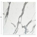 ΕΠΙΦΑΝΕΙΑ ΤΡΑΠΕΖΙΟΥ ΤΕΤΡΑΓΩΝΗ HPL HM5839.31 WHITE MARBLE 80x80εκ - Image 2