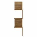 ΕΠΙΤΟΙΧΙΑ ΓΩΝΙΑΚΗ ΡΑΦΙΕΡΑ ILLUSION HM8935.11 ΜΕΛΑΜΙΝΗ ΣΕ ΣΚΟΥΡΟ ΦΥΣΙΚΟ 25x25x105,4Υεκ. - Image 4