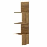 ΕΠΙΤΟΙΧΙΑ ΓΩΝΙΑΚΗ ΡΑΦΙΕΡΑ ILLUSION HM8935.11 ΜΕΛΑΜΙΝΗ ΣΕ ΣΚΟΥΡΟ ΦΥΣΙΚΟ 25x25x105,4Υεκ. - Image 5