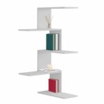 ΕΠΙΤΟΙΧΙΑ ΡΑΦΙΕΡΑ RORY HM8931.11 ΜΕΛΑΜΙΝΗ ΣΕ ΛΕΥΚΟ 22x51,5x109Υ εκ. - Image 3