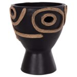 ΕΠΙΤΡΑΠΕΖΙΟ ΔΙΑΚΟΣΜΗΤΙΚΟ ΒΑΖΟ DEAN HM4678.01 ΤΕΡΑΚΟΤΑ ΣΕ ΜΑΥΡΟ--Φ23x29Υεκ. - Image 7