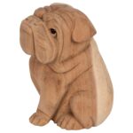 ΕΠΙΤΡΑΠΕΖΙΟ ΔΙΑΚΟΣΜΗΤΙΚΟ DOZER BULLDOG ΞΥΛΟ SUAR ΣΕ ΦΥΣΙΚΟ ΧΡΩΜΑ HM7925 18x14x20Y εκ. - Image 3