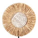 ΕΠΙΤΡΑΠΕΖΙΟ ΔΙΑΚΟΣΜΗΤΙΚΟ HM4224 ΙΝΕΣ RAFFIA ΣΕ ΦΥΣΙΚΟ-ΜΑΥΡΗ ΞΥΛΙΝΗ ΒΑΣΗ 18x9x43Υεκ. - Image 4