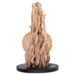 ΕΠΙΤΡΑΠΕΖΙΟ ΔΙΑΚΟΣΜΗΤΙΚΟ ΦΩΤΙΣΤΙΚΟ ASHIN HM4438 DRIFTWOOD--RATTAN 30x30x49Υεκ. - Image 5
