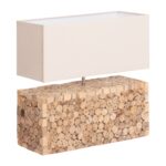 ΕΠΙΤΡΑΠΕΖΙΟ ΦΩΤΙΣΤΙΚΟ TWIGGY HM4437 DRIFTWOOD & ΛΕΥΚΟ ΚΑΠΕΛΟ 50.5x16x45.5Υεκ.