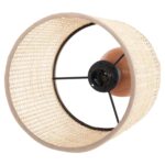 ΕΠΙΤΡΑΠΕΖΙΟ ΦΩΤΙΣΤΙΚΟ LYKTUR HM4709 ΜΠΕΖ ΚΑΠΕΛΟ WICKER-ΞΥΛΙΝΗ ΒΑΣΗ Φ15,5x35,5Υεκ. - Image 5