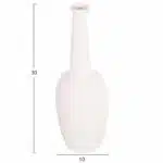 ΕΠΙΤΡΑΠΕΖΙΟ ΚΕΡΑΜΙΚΟ ΔΙΑΚΟΣΜΗΤΙΚΟ ELENDIL HM4592.01 ΥΠΟΛΕΥΚΟ ΚΡΥΣΤΑΛΛΙΚΟ Φ10x30Υ εκ - Image 2
