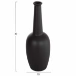 ΕΠΙΤΡΑΠΕΖΙΟ ΚΕΡΑΜΙΚΟ ΔΙΑΚΟΣΜΗΤΙΚΟ ELENDIL HM4592.02 ΜΑΥΡΟ ΜΑΤ Φ10x30Υεκ - Image 2