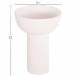 ΕΠΙΤΡΑΠΕΖΙΟ ΚΕΡΑΜΙΚΟ ΔΙΑΚΟΣΜΗΤΙΚΟ ELENDIL HM4602.01 ΥΠΟΛΕΥΚΟ ΚΡΥΣΤΑΛΛΙΚΟ Φ23x32Υ εκ. - Image 2