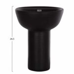 ΕΠΙΤΡΑΠΕΖΙΟ ΚΕΡΑΜΙΚΟ ΔΙΑΚΟΣΜΗΤΙΚΟ ELENDIL HM4603.02 ΜΑΥΡΟ ΜΑΤ Φ20x26.5Υεκ - Image 2