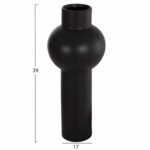 ΕΠΙΤΡΑΠΕΖΙΟ ΚΕΡΑΜΙΚΟ ΔΙΑΚΟΣΜΗΤΙΚΟ SCEPTER HM4604.02 ΜΑΥΡΟ ΜΑΤ Φ17x39Υεκ - Image 2