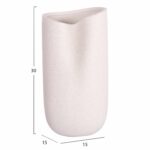 ΕΠΙΤΡΑΠΕΖΙΟ ΚΕΡΑΜΙΚΟ ΔΙΑΚΟΣΜΗΤΙΚΟ GLAΖΕ HM4607.01 ΥΠΟΛΕΥΚΟ ΚΡΥΣΤΑΛΛΙΚΟ 15x15x30Υεκ - Image 2