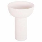 ΕΠΙΤΡΑΠΕΖΙΟ ΚΕΡΑΜΙΚΟ ΔΙΑΚΟΣΜΗΤΙΚΟ ELENDIL HM4602.01 ΥΠΟΛΕΥΚΟ ΚΡΥΣΤΑΛΛΙΚΟ Φ23x32Υ εκ.