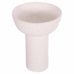 ΕΠΙΤΡΑΠΕΖΙΟ ΚΕΡΑΜΙΚΟ ΔΙΑΚΟΣΜΗΤΙΚΟ ELENDIL HM4603.01 ΥΠΟΛΕΥΚΟ ΚΡΥΣΤΑΛΛΙΚΟ Φ20x26,5Υεκ - Image 3