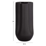 ΕΠΙΤΡΑΠΕΖΙΟ ΚΕΡΑΜΙΚΟ ΔΙΑΚΟΣΜΗΤΙΚΟ GLAΖΕ HM4612.02 ΜΑΥΡΟ ΜΑΤ Φ14x29Υεκ - Image 2