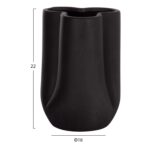ΕΠΙΤΡΑΠΕΖΙΟ ΚΕΡΑΜΙΚΟ ΔΙΑΚΟΣΜΗΤΙΚΟ GLAΖΕ HM4613.02 ΜΑΥΡΟ ΜΑΤ Φ16x22Υεκ - Image 2